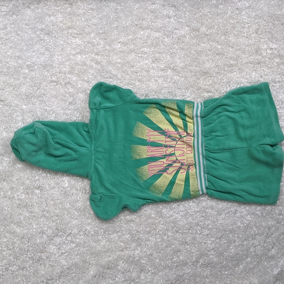 Juicy Couture Hooded Towel Toddler Romper - Picture 2 of 4